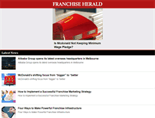 Tablet Screenshot of franchiseherald.com